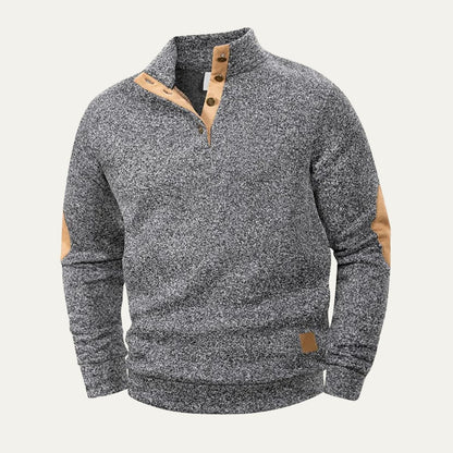 The Pantelleria Men’s Warm Quarter Button Fleece Jumper 5