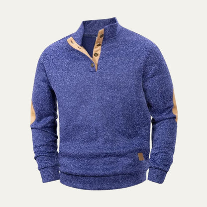 The Pantelleria Men’s Warm Quarter Button Fleece Jumper 6