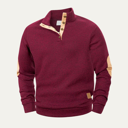 The Pantelleria Men’s Warm Quarter Button Fleece Jumper 7