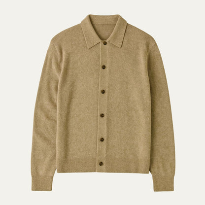 The Positano Elegant Knitted Cardigan for Men - Lapel Collar and Front Buttons 0