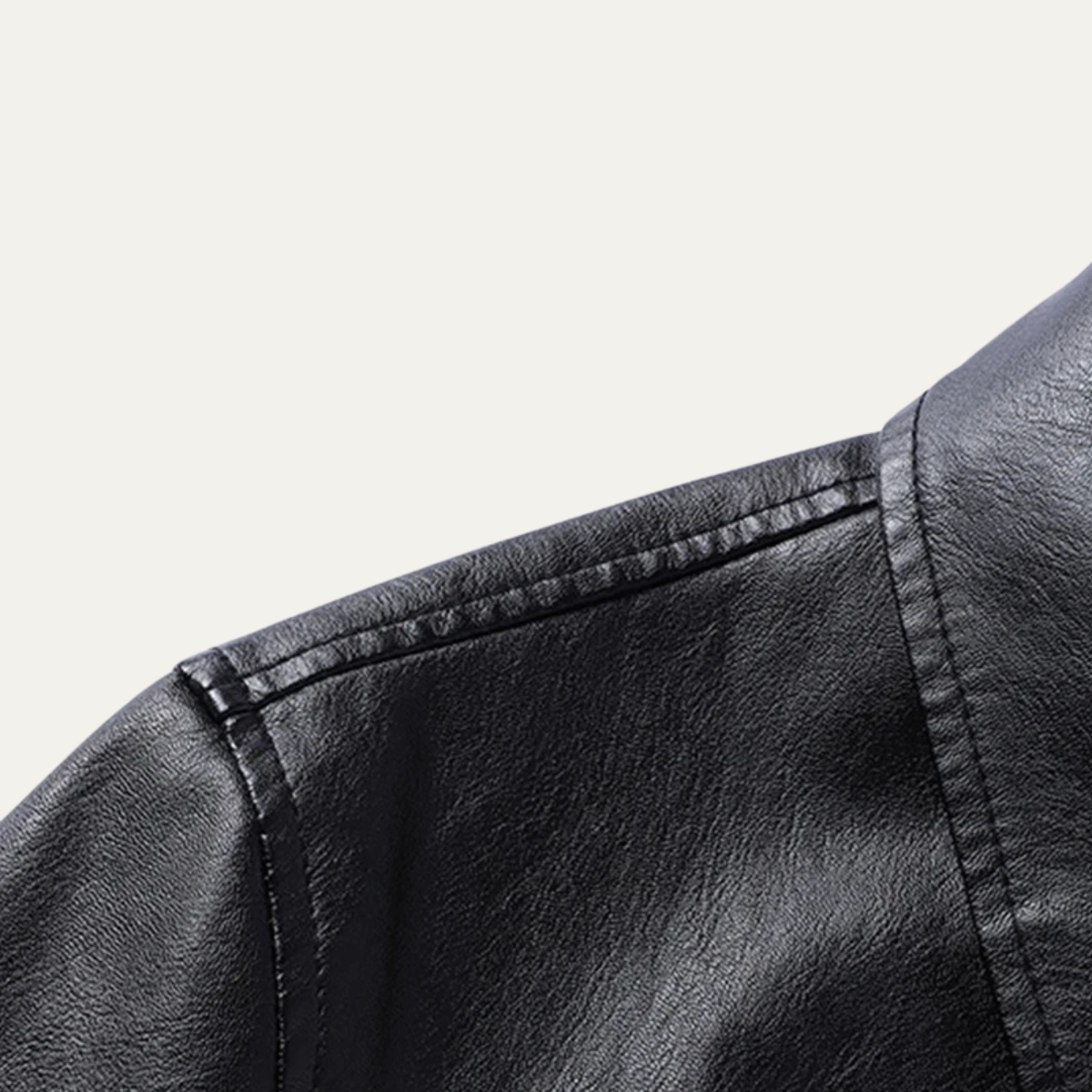 The Riomaggiore Men's Smart Casual Faux Leather Jacket 3