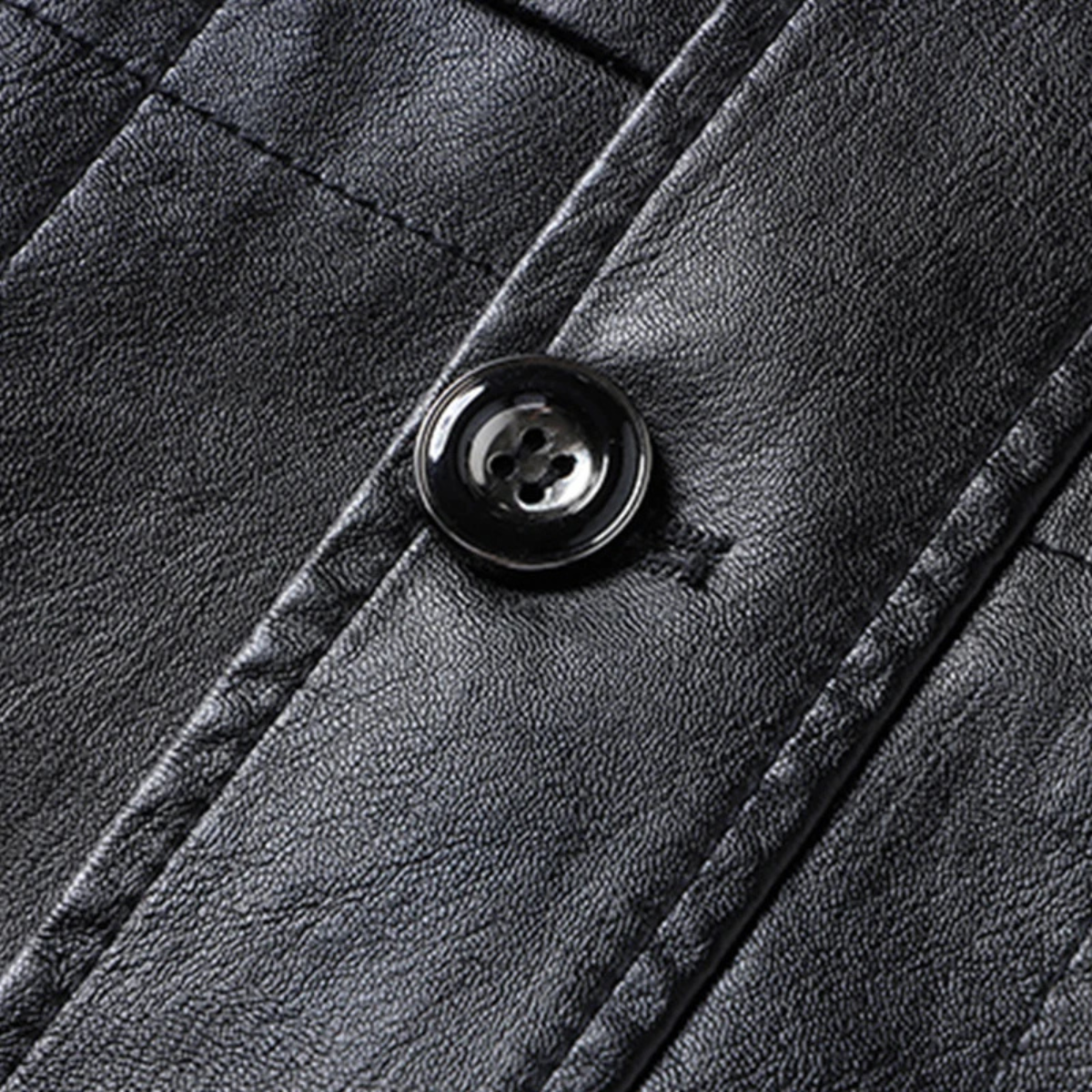 The Riomaggiore Men's Smart Casual Faux Leather Jacket 4