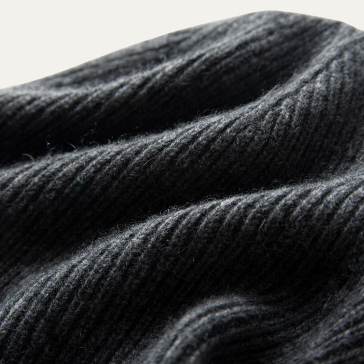 The Rockford Men's Soft Ribbed Knit Cashmere Beanie 4