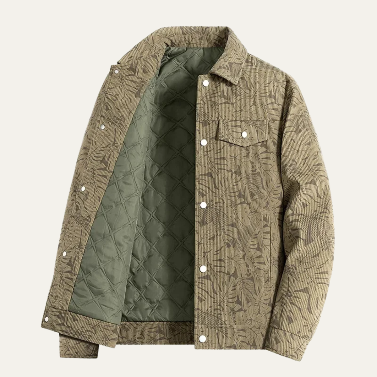 The Roma Men’s Casual Slim Fit Quilted Cotton Jacket 10