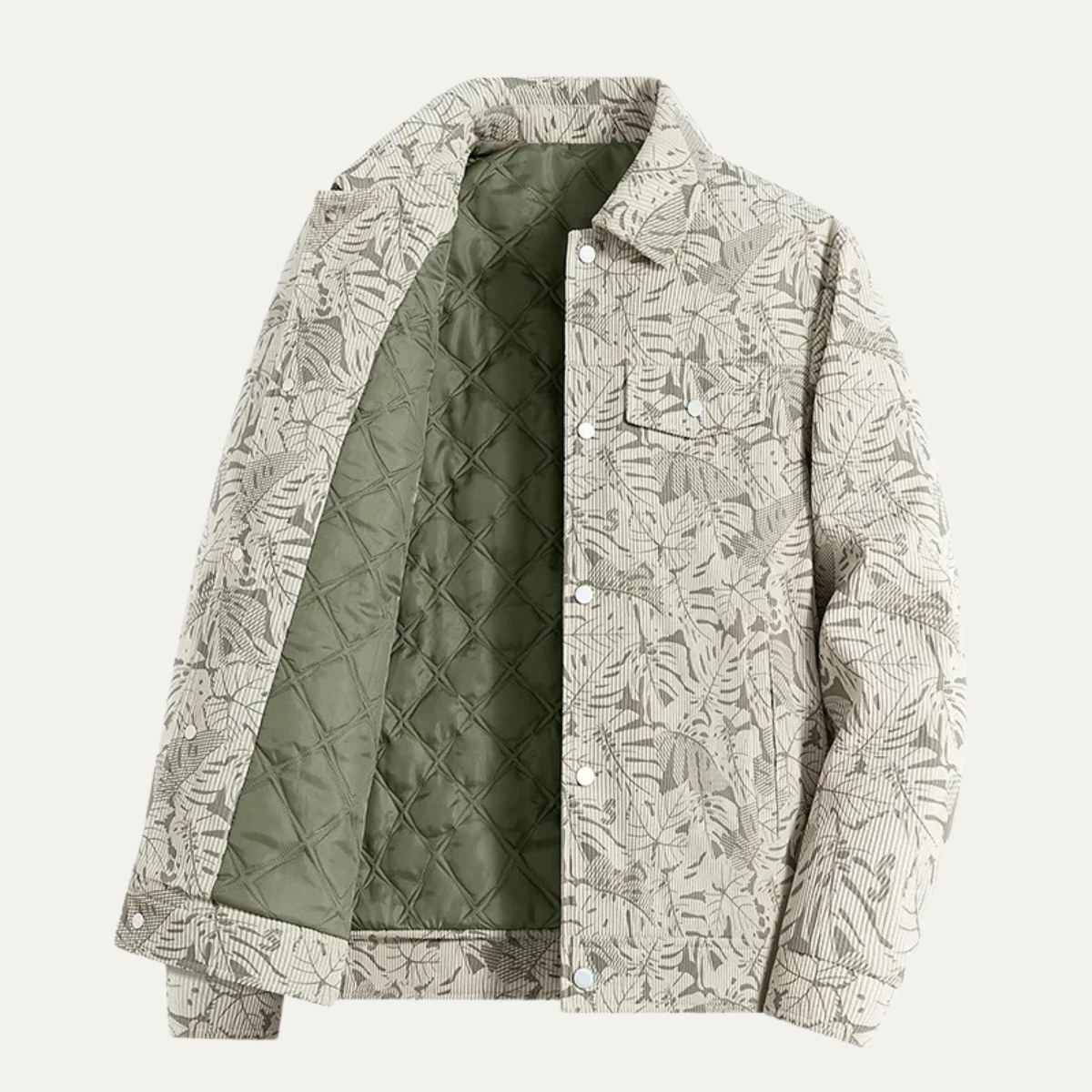 The Roma Men’s Casual Slim Fit Quilted Cotton Jacket 9