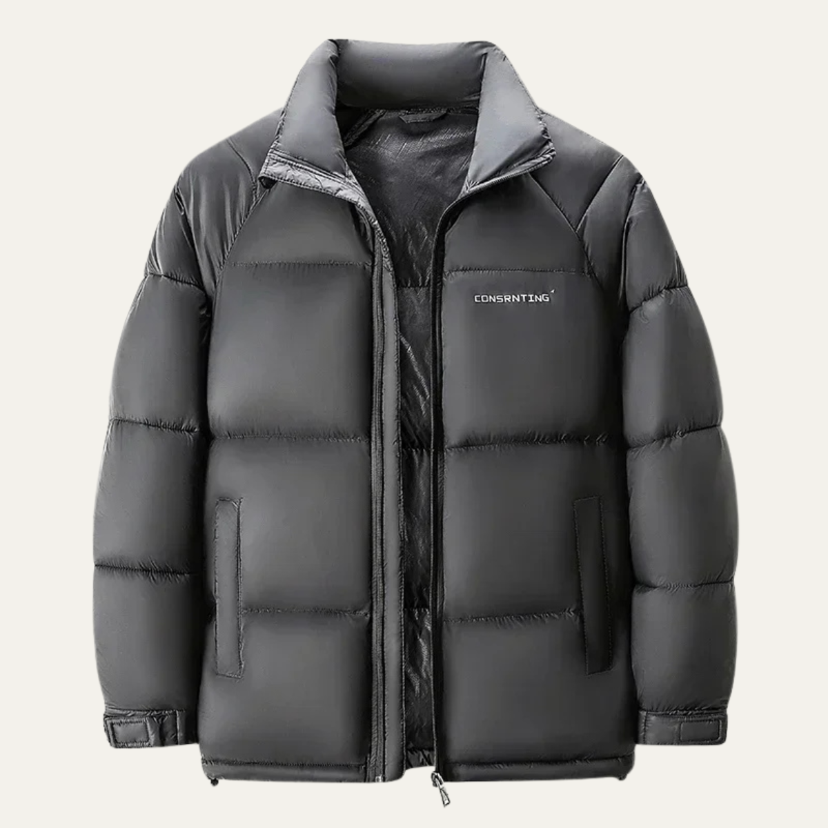 The Sagrantino Men’s Black Lightweight Warm Puffer Jacket 0