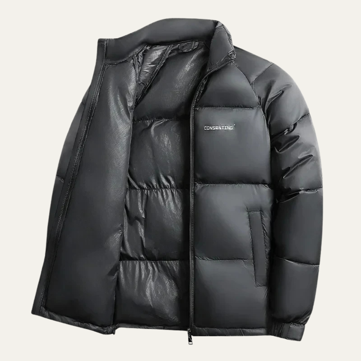 The Sagrantino Men’s Black Lightweight Warm Puffer Jacket 2