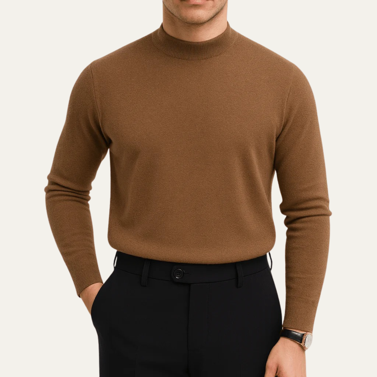 The Salcombe Men's Slim Fit Knit Crew Neck Jumper 2