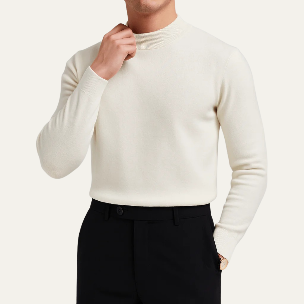 The Salcombe Men's Slim Fit Knit Crew Neck Jumper 3