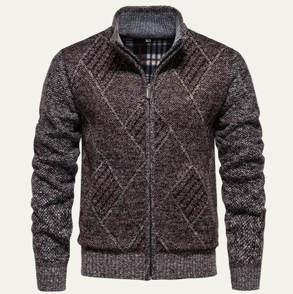The San Fruttuoso Men’s Winter Zip Up Fleece Cardigan 0