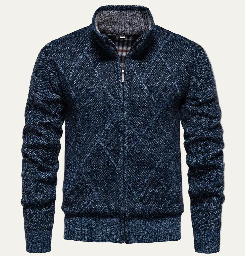 The San Fruttuoso Men’s Winter Zip Up Fleece Cardigan 4