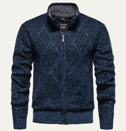 The San Fruttuoso Men’s Winter Zip Up Fleece Cardigan 4