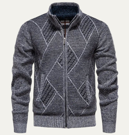 The San Fruttuoso Men’s Winter Zip Up Fleece Cardigan 5