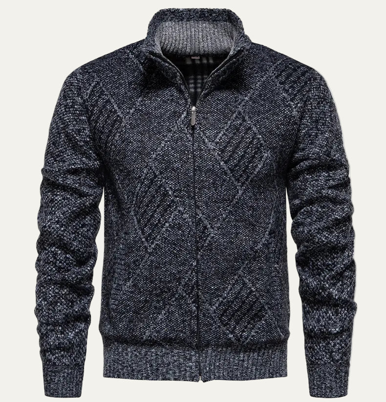 The San Fruttuoso Men’s Winter Zip Up Fleece Cardigan 6