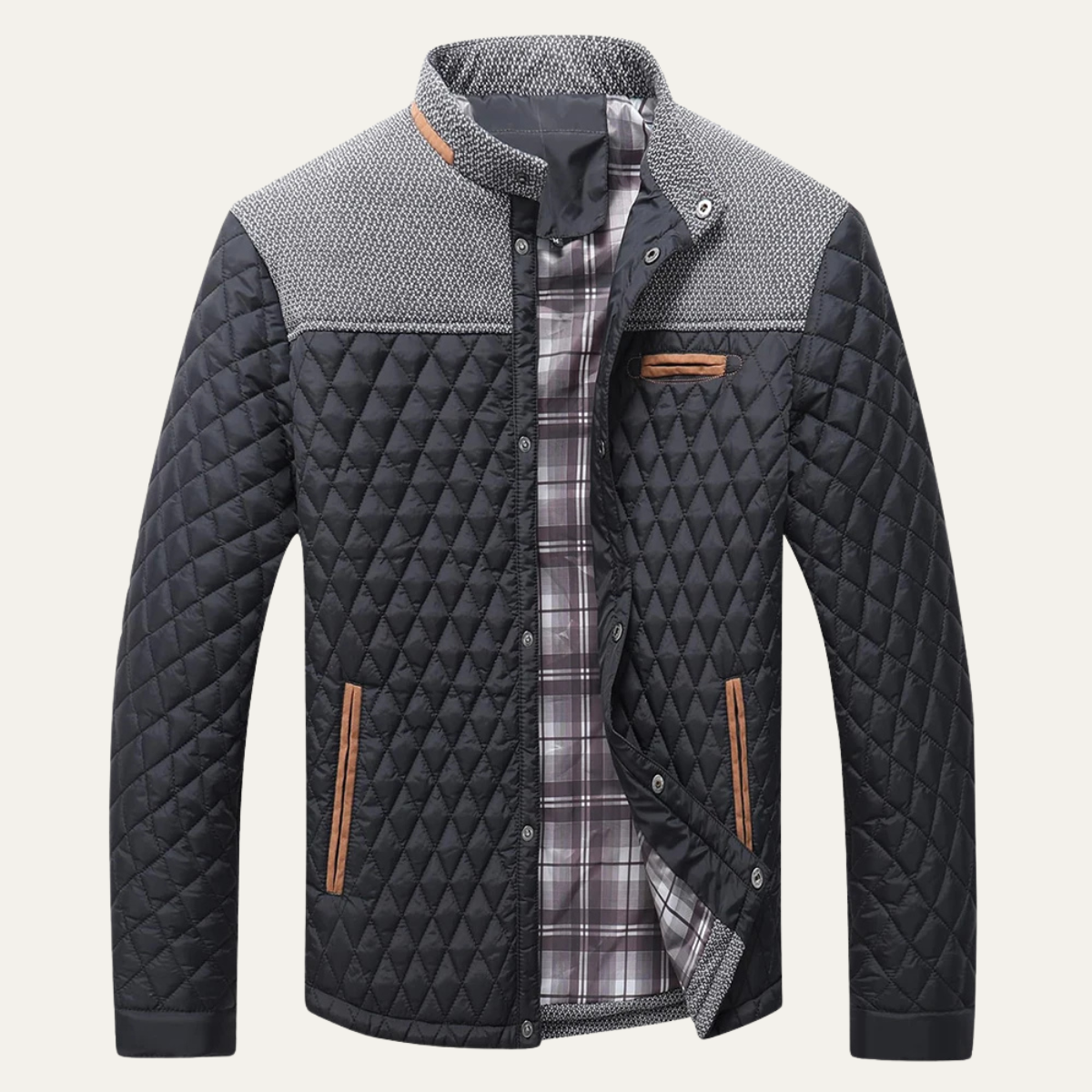 The San Marco Men's Lightweight Padded Quilted Bomber Jacket 1