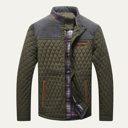 The San Marco Men's Lightweight Padded Quilted Bomber Jacket 5