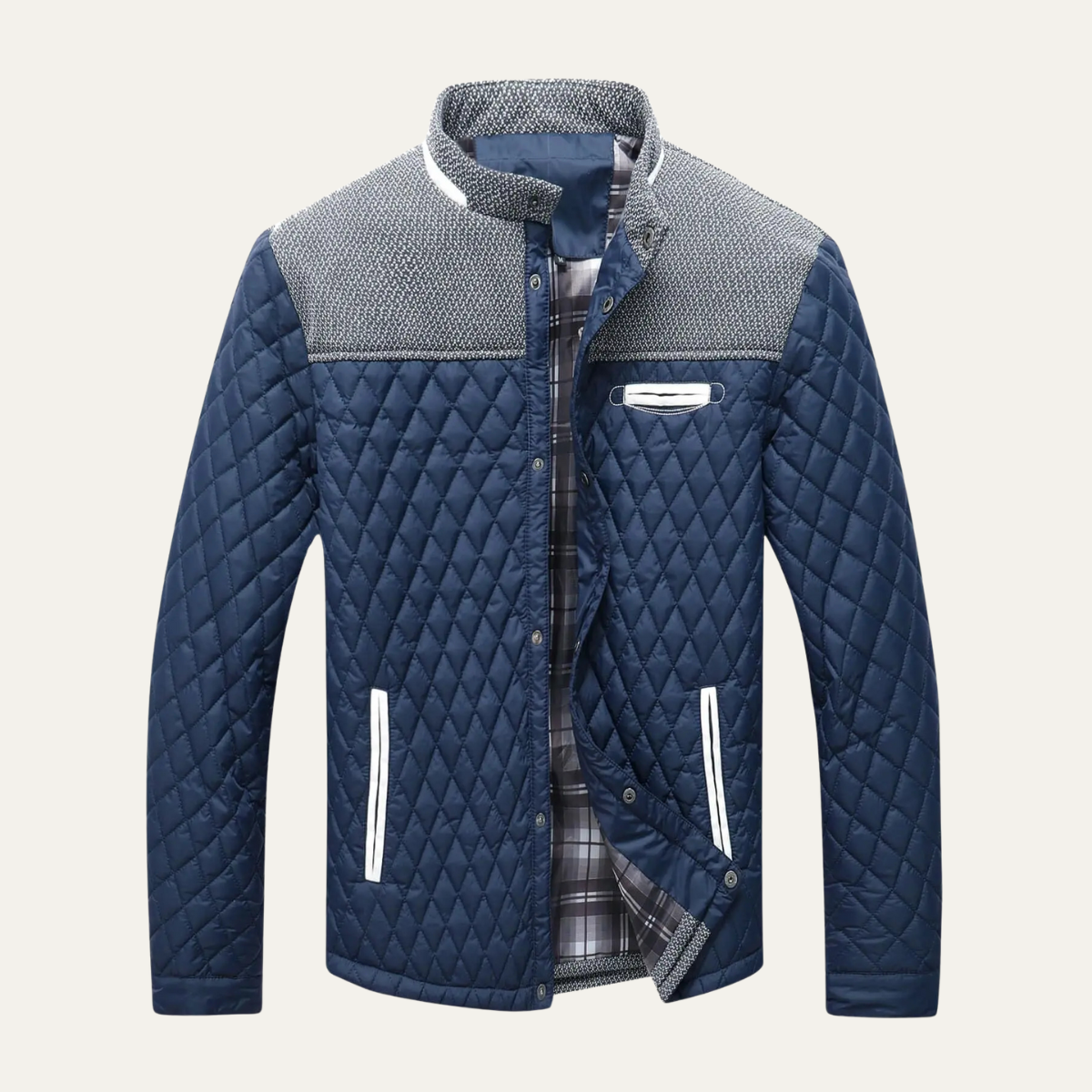 The San Marco Men's Lightweight Padded Quilted Bomber Jacket 6