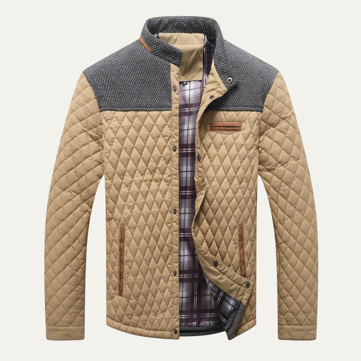 The San Marco Men's Lightweight Padded Quilted Bomber Jacket 7