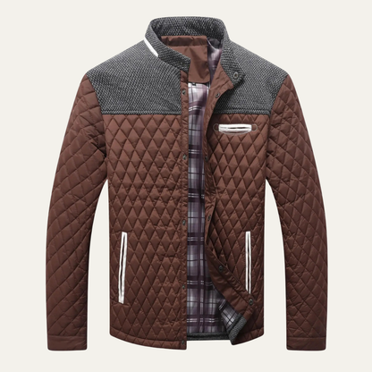 The San Marco Men's Lightweight Padded Quilted Bomber Jacket 8