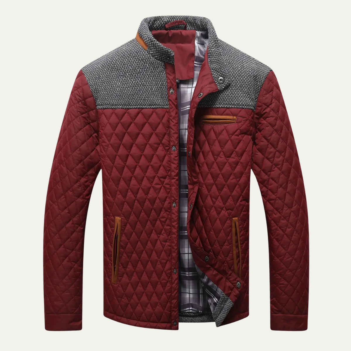 The San Marco Men's Lightweight Padded Quilted Bomber Jacket 9