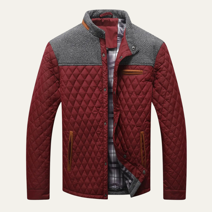 The San Marco Men's Lightweight Padded Quilted Bomber Jacket 9