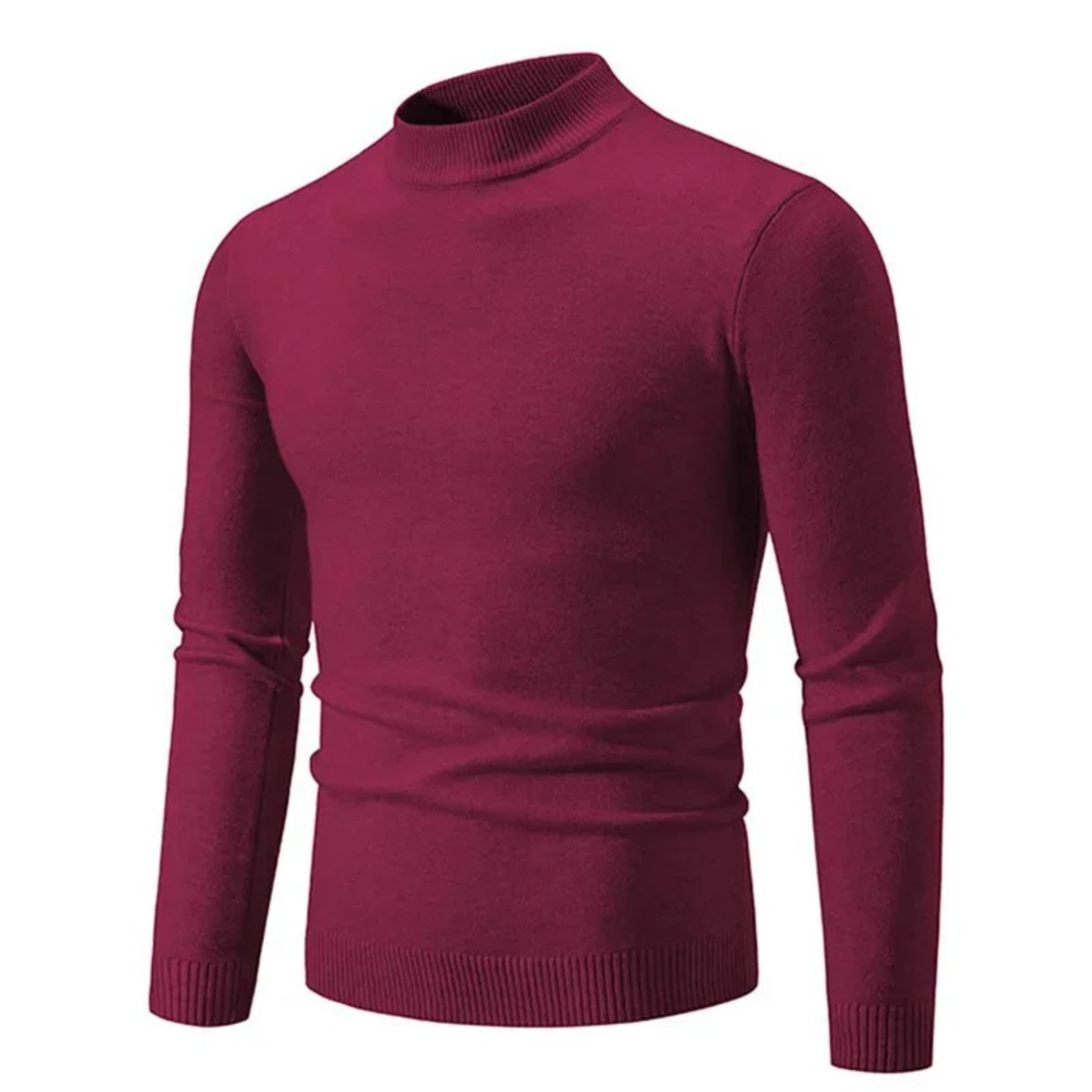 The Sarentino Men’s Turtleneck Slim Fit Warm Knit Jumper 6