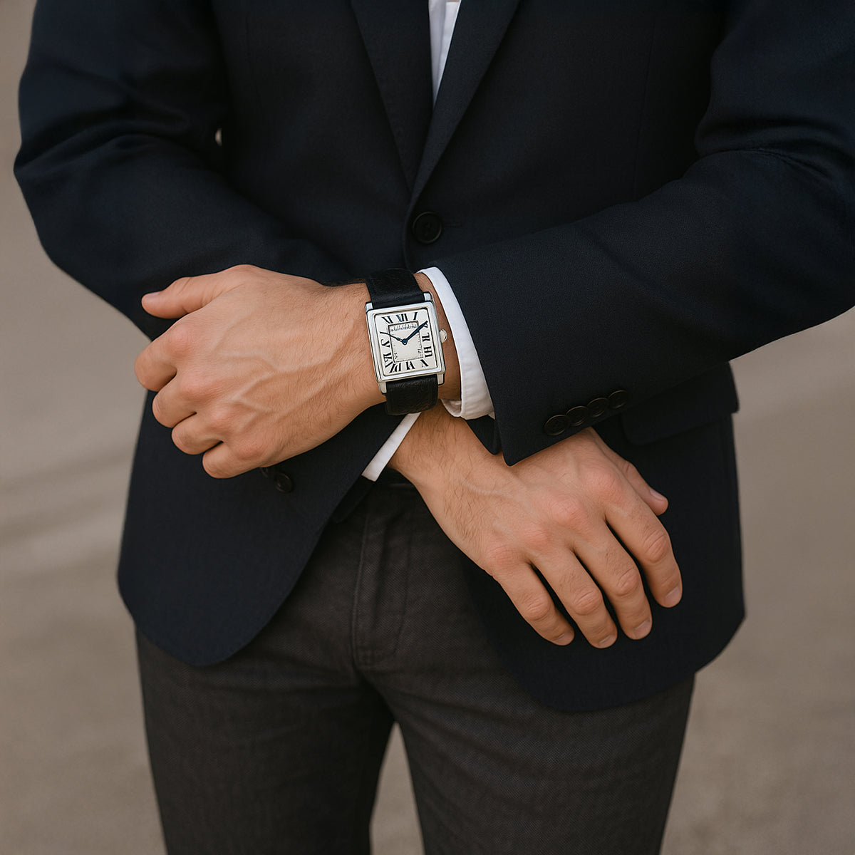 The Savile Men's Classic Luxury Quartz Watch - Premium Leather Strap 6