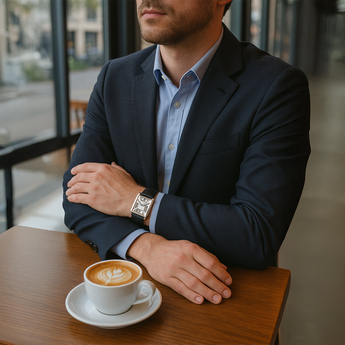 The Savile Men's Classic Luxury Quartz Watch - Premium Leather Strap 7