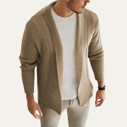 The Sherborne Men's Knitted Open Front Lightweight Cardigan 0