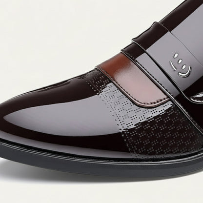 The Sirmione Men’s Patent Leather Loafers – Luxury Slip On Formal Dress Shoe 2