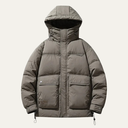 The Skye Men’s Thick Down Puffer Hooded Winter Jacket 9