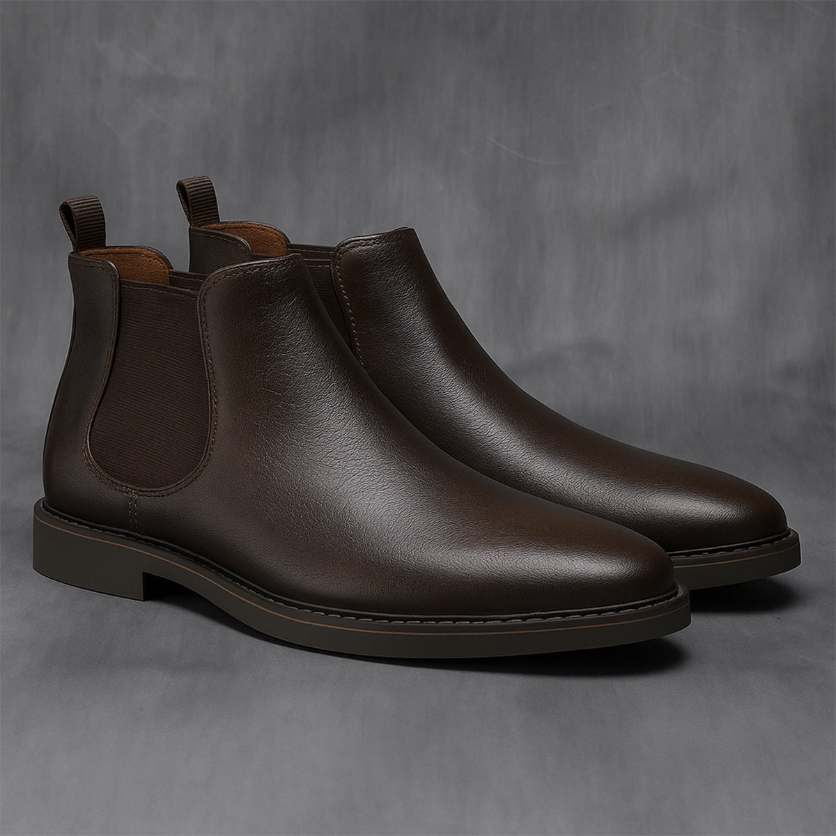 The Staffordshire Men's Classic Leather Chelsea Ankle Boots 7