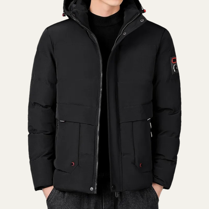 The Stirling Men’s Men’s Thick Warm Hooded Puffer Jacket 1