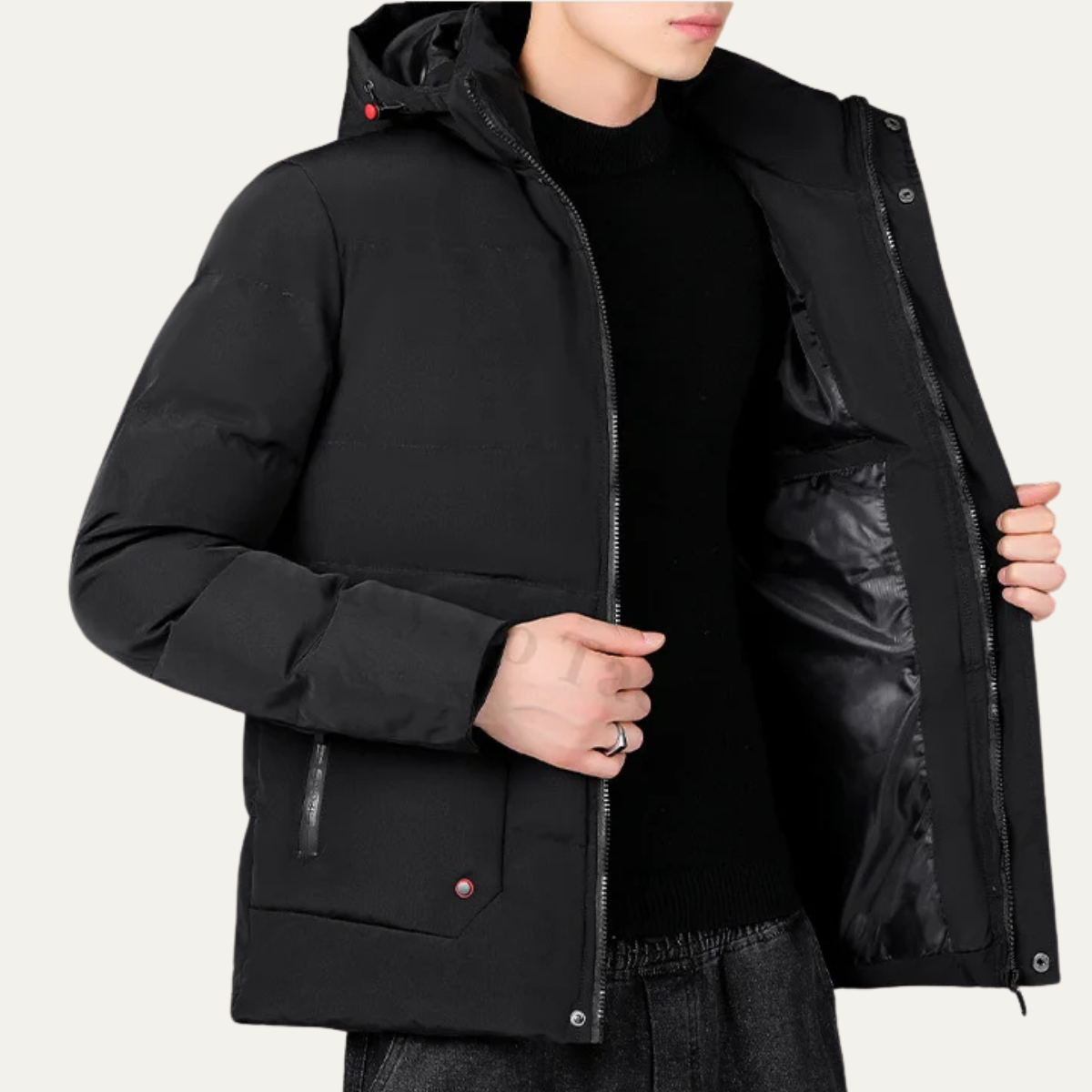 The Stirling Men’s Men’s Thick Warm Hooded Puffer Jacket 2