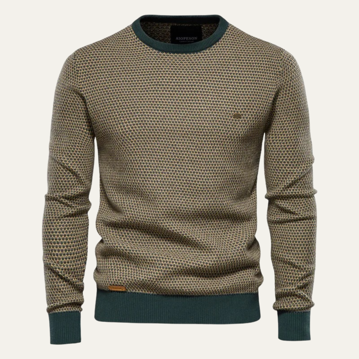 The Stratford Men’s Winter Knit Jumper with Contrast Trim 0