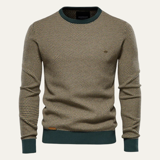 The Stratford Men’s Winter Knit Jumper with Contrast Trim 0