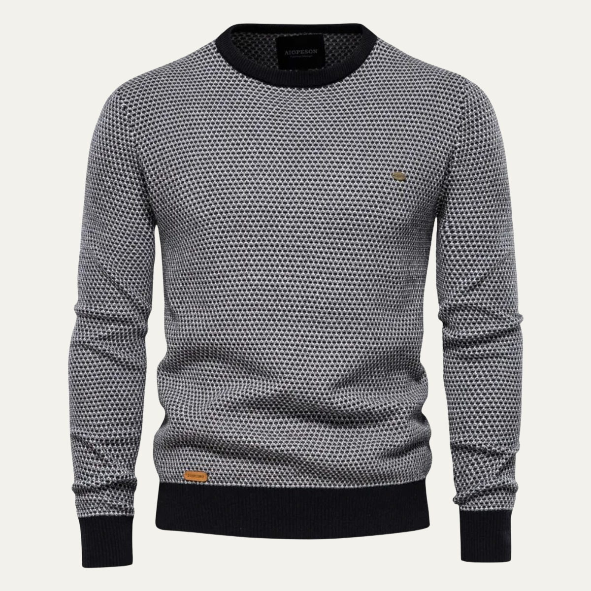 The Stratford Men’s Winter Knit Jumper with Contrast Trim 8