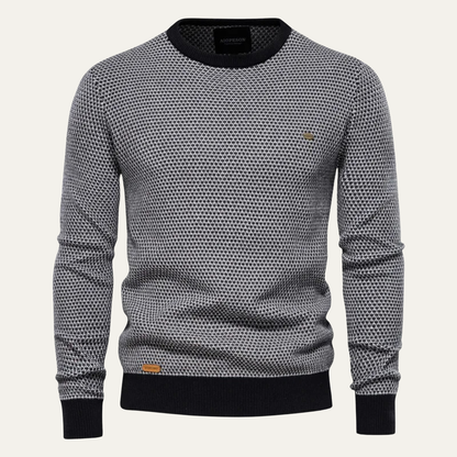 The Stratford Men’s Winter Knit Jumper with Contrast Trim 8