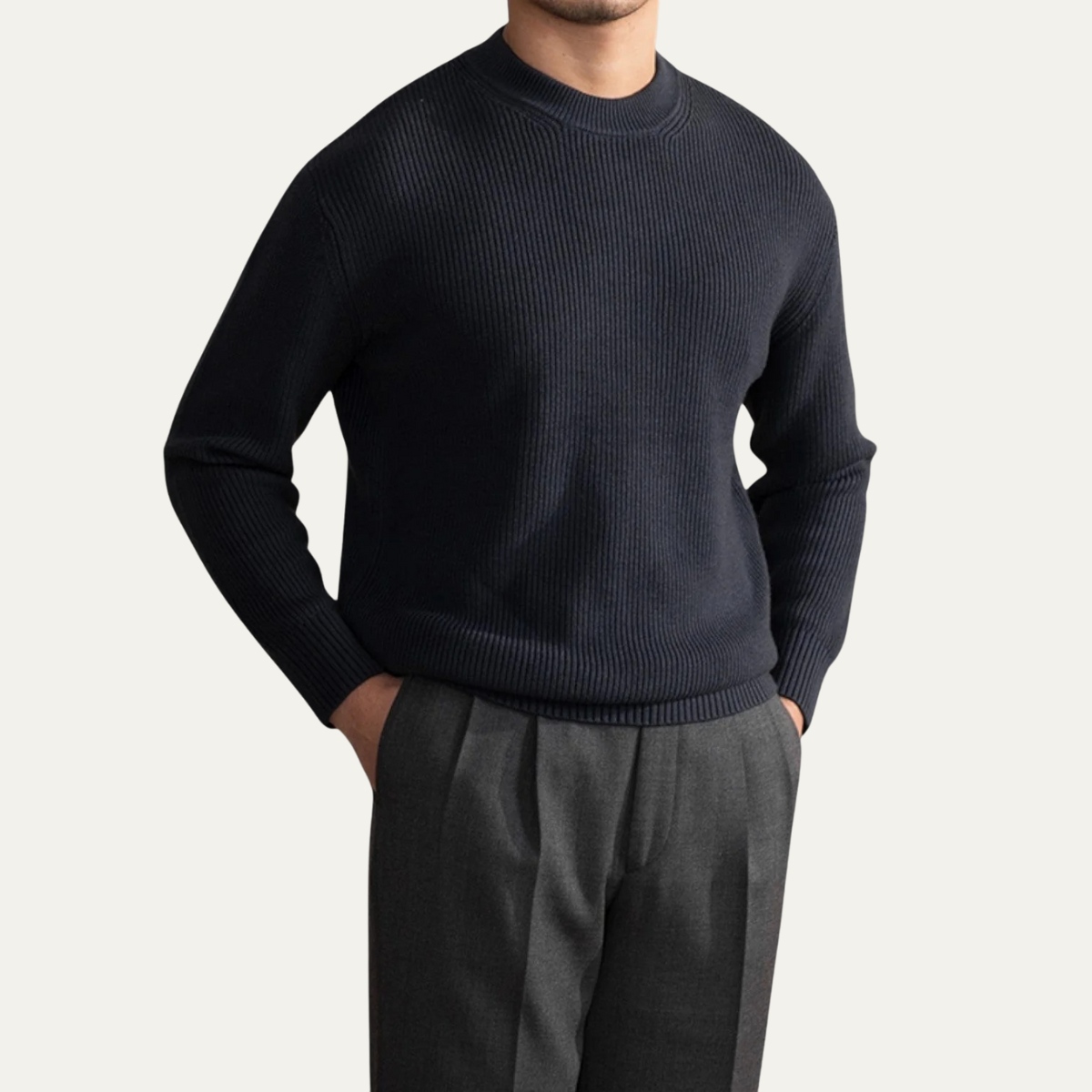 The Sunningdale Men's Wool Blend Crew Neck Jumper 4