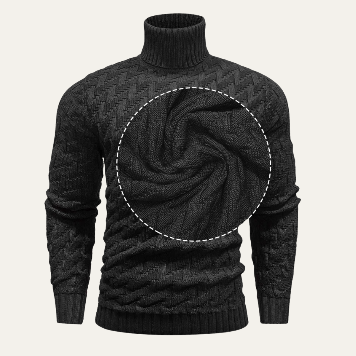 The Sussex Men’s Turtleneck Knit Warm Winter Jumper 3