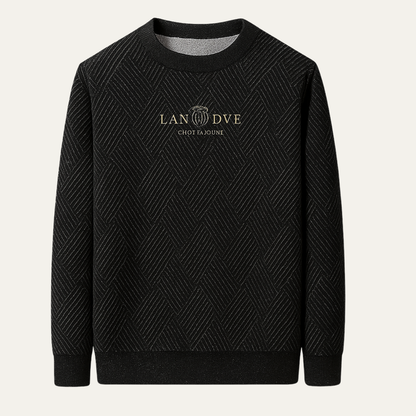 The Swansea Men's Winter Fleece Lined Velvet Jumper 3