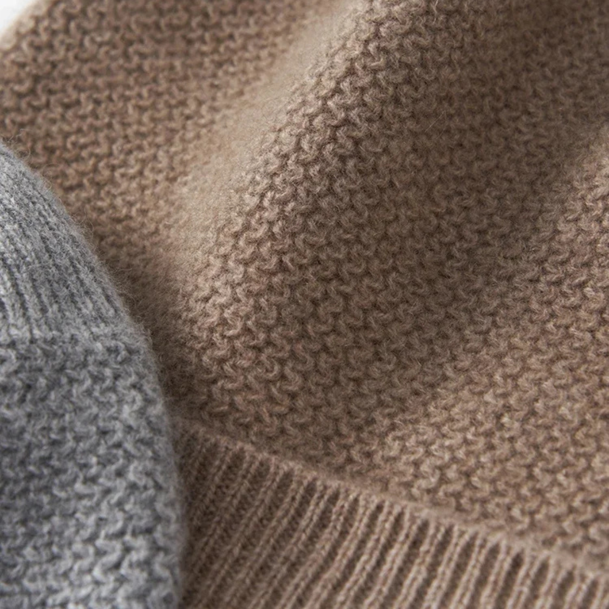 The Thornton Men’s Warm Ribbed Knit Cashmere Beanie Hat 2