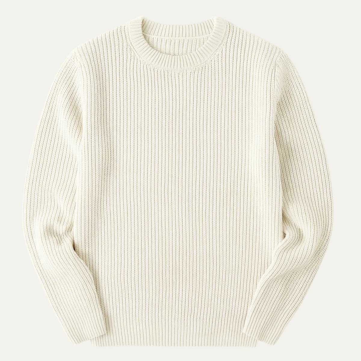 The Tokyo Merino Wool Ribbed O-Neck Jumper 0