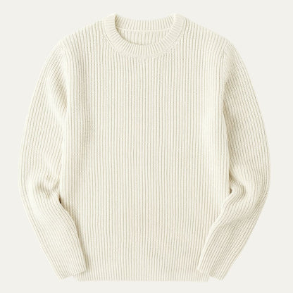 The Tokyo Merino Wool Ribbed O-Neck Jumper 0
