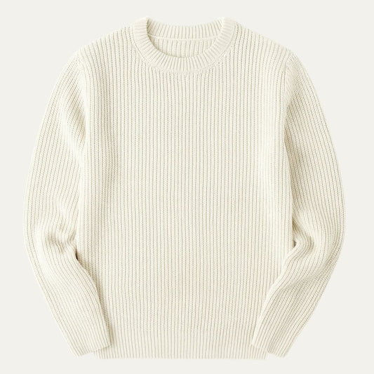 The Tokyo Merino Wool Ribbed O-Neck Jumper 0