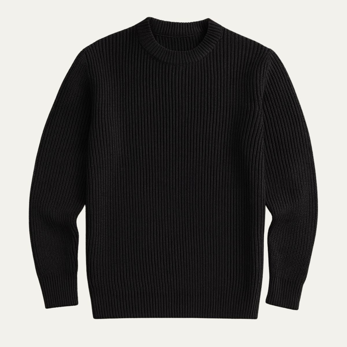 The Tokyo Merino Wool Ribbed O-Neck Jumper 2