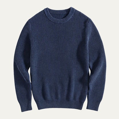 The Tokyo Merino Wool Ribbed O-Neck Jumper 4