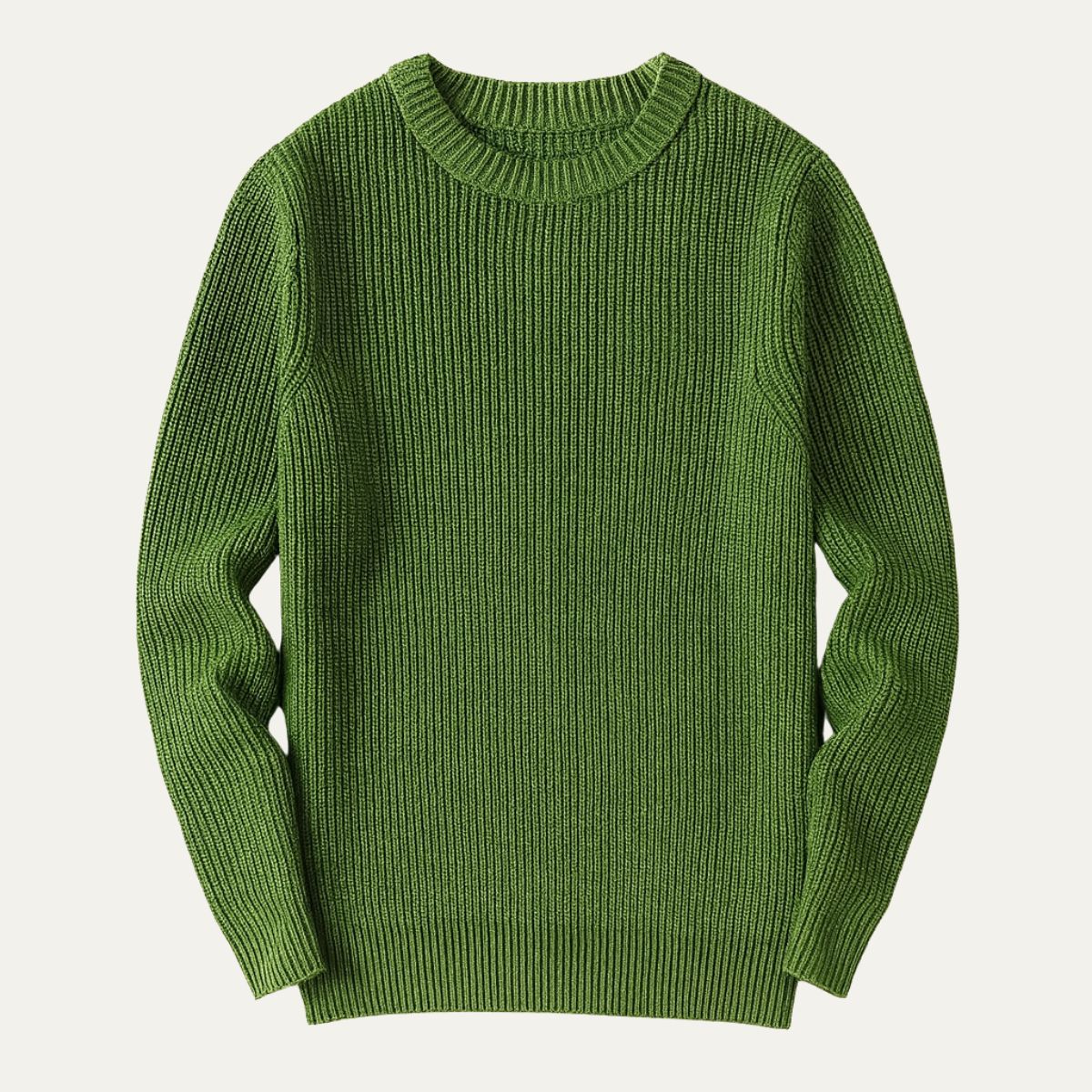 The Tokyo Merino Wool Ribbed O-Neck Jumper 6