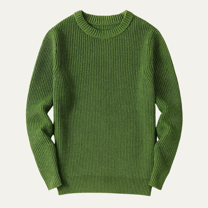 The Tokyo Merino Wool Ribbed O-Neck Jumper 6