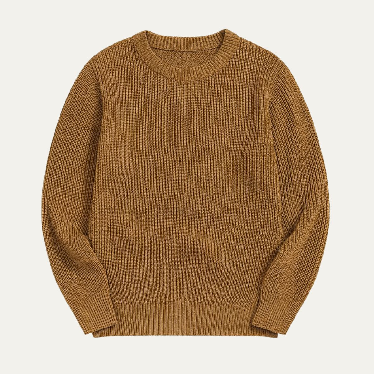 The Tokyo Merino Wool Ribbed O-Neck Jumper 8